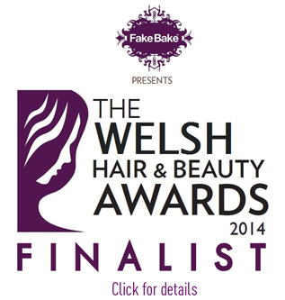 Masseuse of the Year Finalist badge from Welsh Hair and Beauty Awards 2014